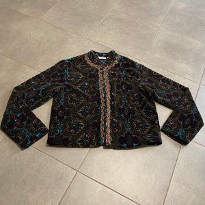 Vintage Chico's Beaded Velvet Jacket